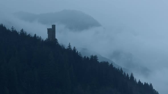 Castle In Misty Mountains