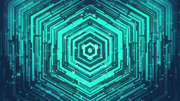 Hexagonal Digital Technology Background