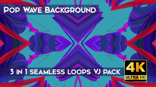 Pop Wave Background VJ Loops