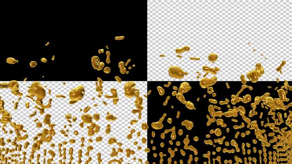 Rising Golden Bubbles alt