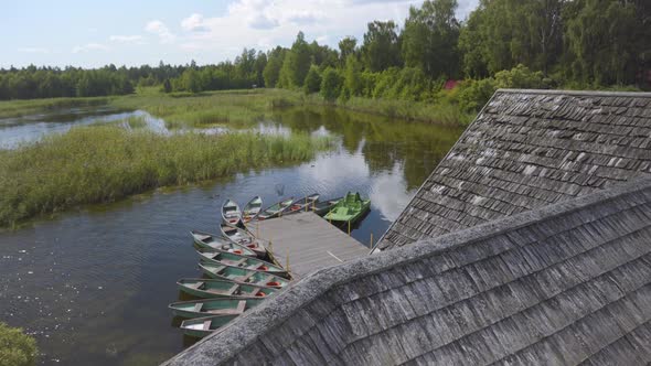 Landscape Of Rich Green Kaniera Fields At Kemeri Park Latvia