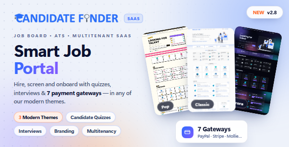 Candidate Finder SaaS - Recruitment Management and Job Portal