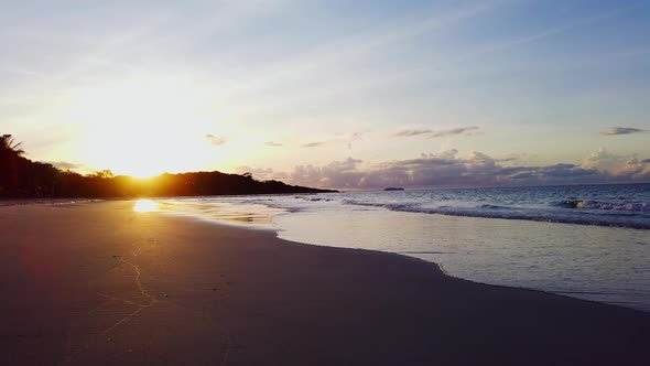 Beautiful tropical beach landscape for a relaxing holiday.