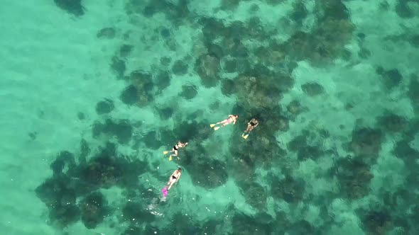 Girls Snorkeling 