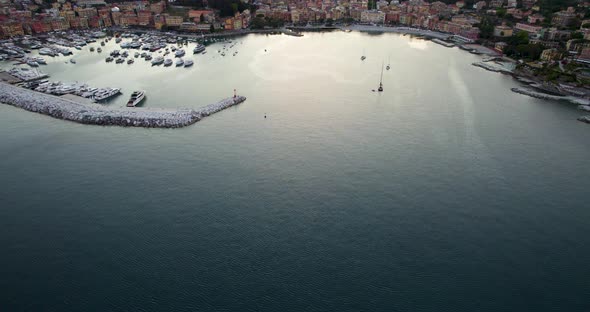 Luxury Boats in Harbour of Santa Margherita Ligure, Ligurian Sea Coast