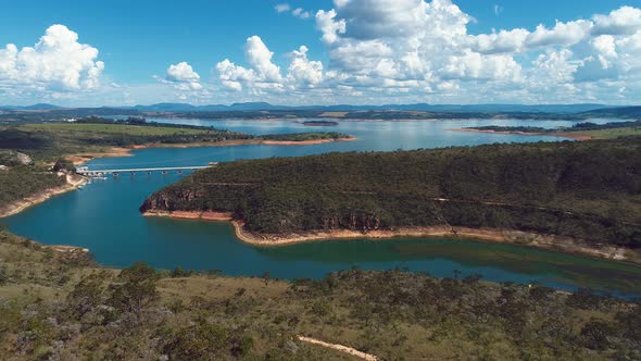 Capitolio lagoon tourism landmark at Minas Gerais state Brazil.