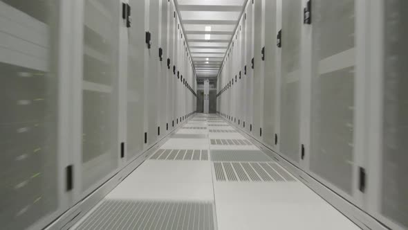 Aisle in data center