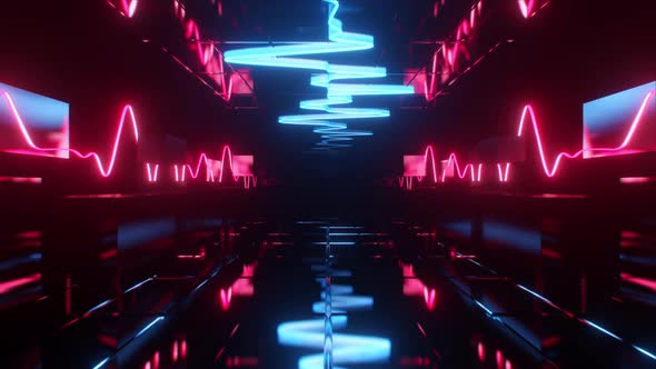 Colorful Neon Light Concert Background alt