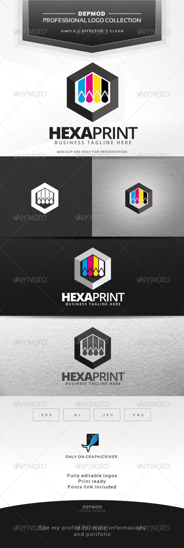 Hexa Print Logo