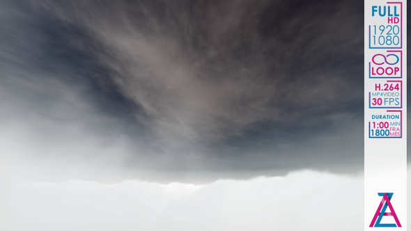 Flying Through White Clouds In The Dark Blue Sky alt