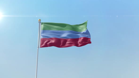 Dagestan  Flag alt