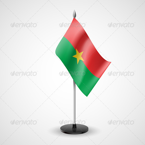 Table Flag of Burkina Faso