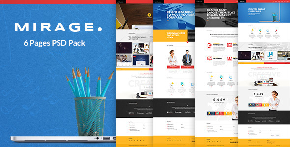 Mirage - Multipages PSD Template