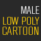Low Poly Adult Male Cartoon - 3DOcean Item for Sale