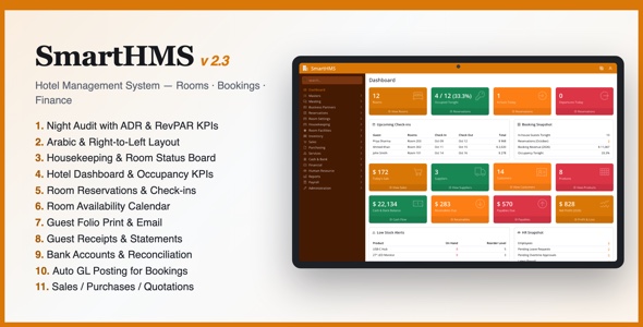 SmartHMS - Hotel Business ERP Solution / Hotel / Restaurant / Company Management