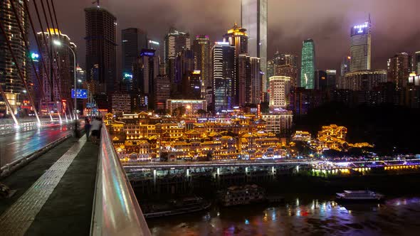 Chungking Northwest Gate at Jialing and Qiansimen Timelapse