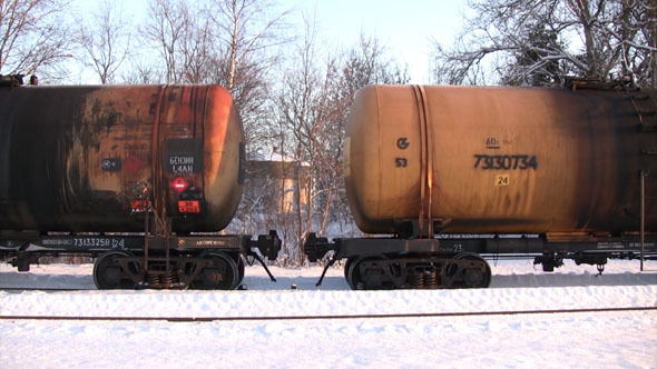 Tank Cars Coupling Together