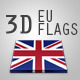 3D European Flags Member States - GraphicRiver Item for Sale