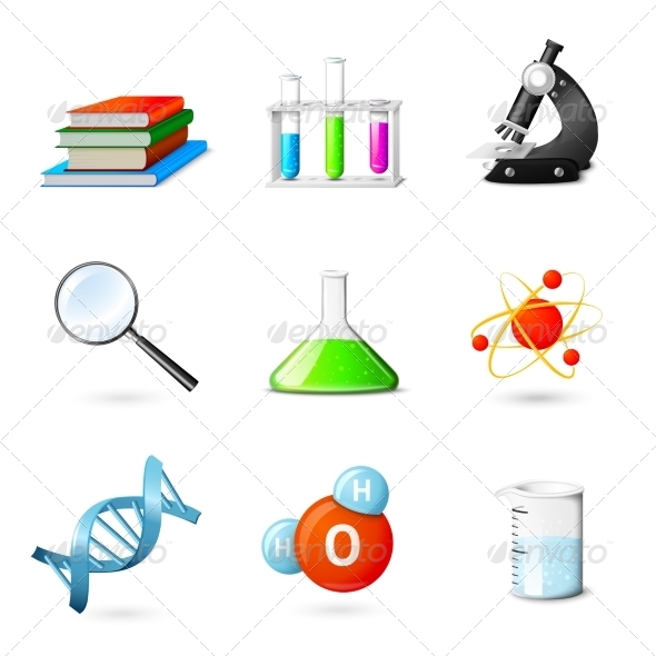Science Realistic Icons