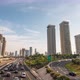 Amazing Traffic and Clouds Moving Super Fast In the Urban City of Tel Aviv - VideoHive Item for Sale