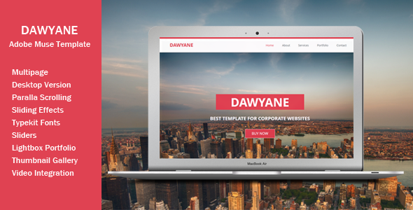 Dawyane - Multipage Muse Szablon