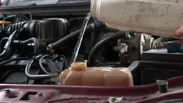 Refilling Car Coolant