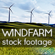 Windfarm - 3 Wind Turbines on a Green Landscape - VideoHive Item for Sale