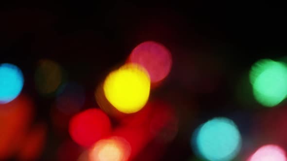 Cinematic moving bokeh stock footage clip 