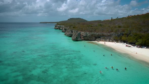 Cas Abou Beach on the Caribbean Island of Curacao Playa Cas Abou in Curacao Caribbean Tropical White