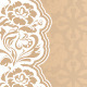 Floral Beige Background with Lace - GraphicRiver Item for Sale