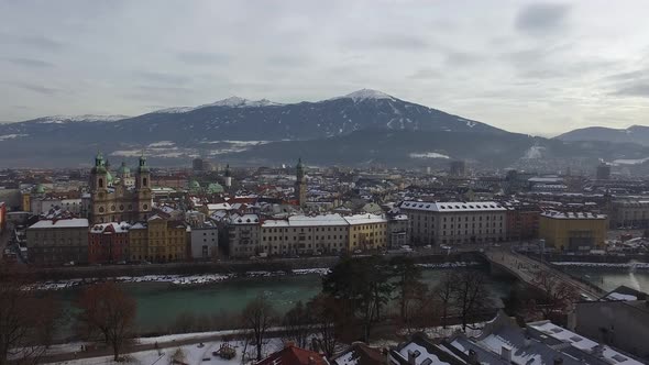 Aerial view of Innsbruck