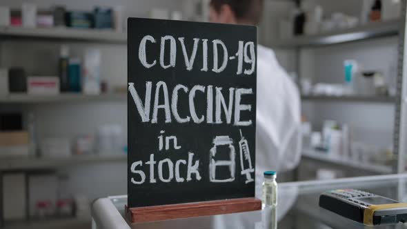 Presence of a Vaccine for Covid19 with Pharmacist at the Background
