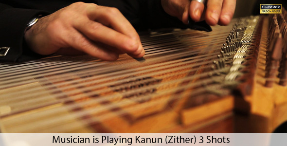 Playing Kanun (Zither)