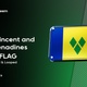 Saint Vincent And The Grenadines Flag 3D Glass Badge - VideoHive Item for Sale