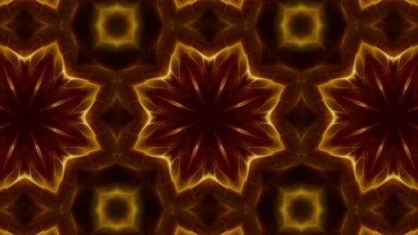 Dark Gold Kaleidoscope Loop 4K 09