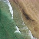 Top down view on the tropical sand Beach with Splashing Sea Waves,Norway - VideoHive Item for Sale