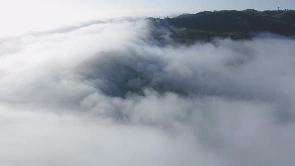 Beautiful Sunrise in the Mountains. Cinematic Aerial for Slow Motion b Roll 