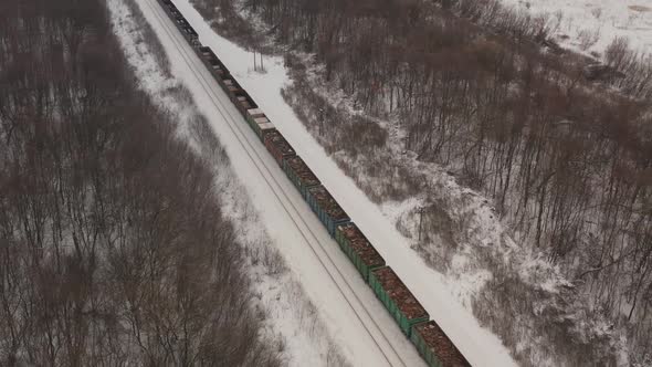 Russian Train Winter