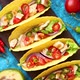 Mexican Taco with Chicken Meat Jalapeno Fresh Vegetables Served with Guacamole - VideoHive Item for Sale