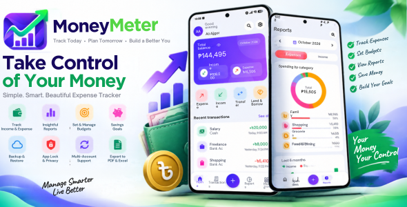 MoneyMeter - Expense Manager and Budget Planner | Offline Android App with Ad Support