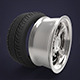 3d tire and wheel - 3DOcean Item for Sale