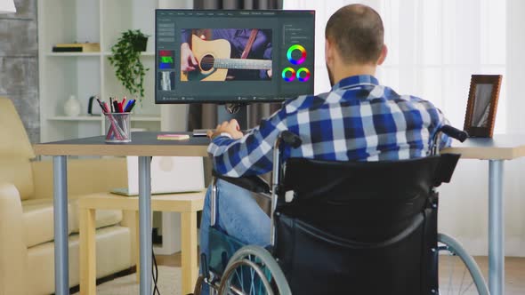 Videographer in Home Office