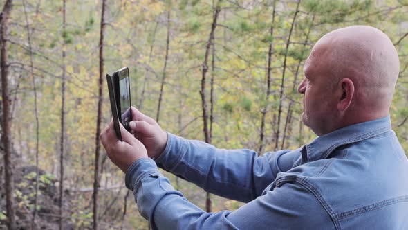 A Man Takes a Closeup Photograph of Himself As a Keepsake