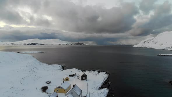 Sorvaer at Lopphavet Sea, Soroya, Norway