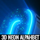 Alphabet 3D Neon LED - Abc And Social Media Icons - VideoHive Item for Sale