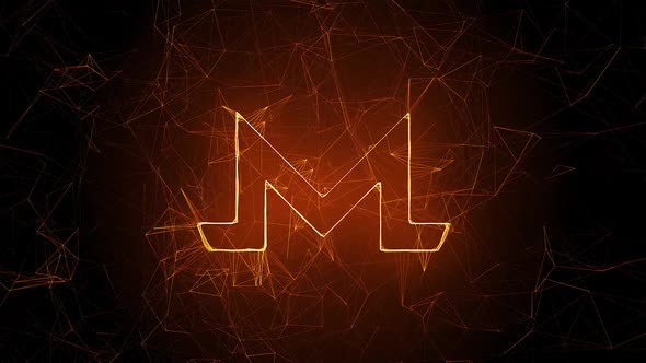 Emblem Of Crypto Currency Monero Or Xmr Hd