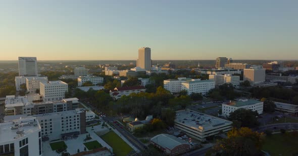 Downtown Tallahassee Florida Usa 5k Drone Footage