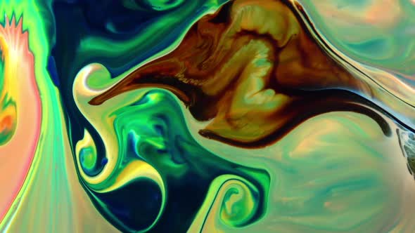 Abstract Colorful Sacral Liquid Waves Texture 896