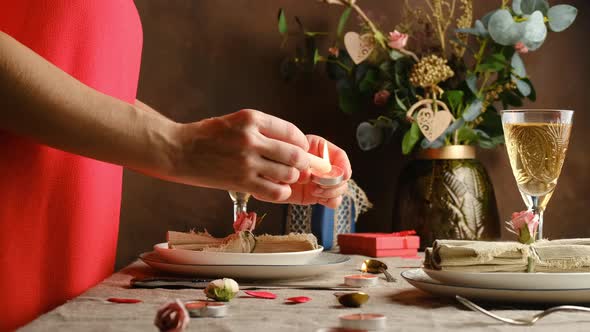 Valentines Day Romantic Table Decoration