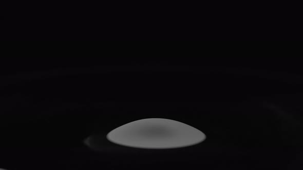 Water surface bouncing and making splashes. Slow Motion. Unedited version included.